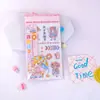 Paquete de Seis Pegatinas Serie Qiqi Pegatinas Creativas para Diario para Niñas, Lindas Pegatinas Creativas de Dibujos Animados para Diario