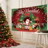 Tela de Fondo para Navidad 2027 Venta Caliente Transfronteriza Fondo Fotográfico Decoración de Fiesta Tela Colgante Fábrica de Origen Múltiples Estilos Disponibles