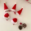 Pasador de Sombrero de Navidad Rojo Pequeño Lateral Estéreo Curvo Pasador de Sombrero Lindo Regalo de Vestido de Navidad Accesorios para el Cabello
