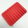 Estante de jabón creativo de silicona para baño, alfombrilla de silicona para jabón, caja de jabón, soporte para jabón, estante de almacenamiento de jabón con drenaje, alfombrilla