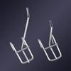 Ganchos de Rejilla, Láminas de Malla Metálica, Rejillas de Estante Electroplateadas, Ganchos Cortos, Ganchos de Red para Colgar, Estante de Pared, Moderno y Sencillo
