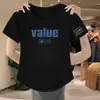 Top corto para mujer de estilo europeo, camiseta blanca de manga corta ajustada de imitación algodón, nuevo estilo de verano 2024, camiseta de moda con hombro normal