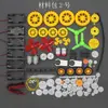 Kit de Experimento Científico Motor Pequeño Accesorios de Engranajes Modelo Hecho a Mano DIY Juguete Ventilador Coche Eléctrico de Tracción en las Cuatro Ruedas