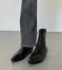 Botines Chelsea con plataforma interior, punta fina, suaves y cómodos, botines cortos con cremallera trasera, botines estilizados con tacón de cuña retro simple 2026