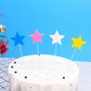 Esponja EVA alambre globo pastel tarjeta para hornear decoración color espuma nube globo paquete de pastel cinco estrellas 5
