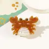 Presilha de Cabelo Fofa Desenho Animado Animal Série Oceano Pequena Imitação Acetato Concha Golfinho Estrela do Mar Franja Lateral Filhote