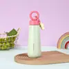 Taza Térmica Creativa Nueva de Acero Inoxidable 316 para Mujeres con Cadena Colgante de Aspecto Elegante Taza de Pétalo Bolso Sencillo Tumbler