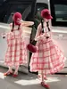 Vestido Chaleco sin Mangas a Cuadros Estilo Coreano Nuevo de Verano para Niñas Mayores, Vestido de Princesa, Vestido Largo Holgado de Algodón y Lino