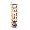 Zapatero Simple en X para el Hogar Balcón Entrada Multicapa Plegable Costura Estante para Zapatos Apartamento Dormitorio Estante de Almacenamiento Pequeño Zapatero