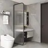 Muro divisor de pantalla de vidrio Changhong para entrada de sala de estar, lavabo moderno minimalista, baño, acero al carbono