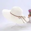 Sombrero de paja de ala ancha de verano para mujer, sombrero de paja vintage para protección solar en la playa, sombrero de ala ancha para viajes y vacaciones, sombrero de copa