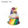 Amazon Rainbow Friends Decoração de Festa de Aniversário Suprimentos Bandeira de Puxar Banners Bandeirinhas Triangulares de Corda