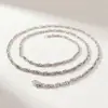 Nuevo Precio Especial Cadena Cubana para Hombre Moderna Color Acero Collar de Acero al Titanio a la Moda Alta Calidad Conservación del Color Cadena Hip-Hop Europea y Americana