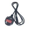 Cable de alimentación de cola de ocho caracteres 8 caracteres enchufe de vaca de fuego de tres patas estándar británico cable de alimentación de calibre europeo calibre australiano calibre americano 2 orificios