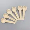Colher Pequena de Madeira, Colher para Pó Medicamentoso, Colher de Madeira Lótus, Colher de Chá, Colher de Mel, Colher de Café, Colher Mini de Madeira para Crianças Venda por Atacado