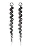 Trenzas de Burbuja Falsas Estilo Europeo y Americano Trenzas de Boxeo Simuladas Trenzas Largas con Mechas Cola de Caballo Dulce Fresca Sexy Trenzas Retorcidas Sucias