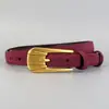 Cinturón Fino de Piel Genuina Gamuza para Mujer Cinturón Decorativo Versátil para Vestidos y Jeans Cinturón de Cuero Vintage para Mujer Venta al por Mayor en Stock