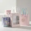 Bolsas de Regalo Personalizadas, Bolsas de Papel de Unicornio de Dibujos Animados, Bolsas de Regalo Transparentes con Ventanas, Empaque de Recuerdos de Cumpleaños Hecho a Medida