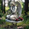 Anjo Rezador Encantador Transfronteiriço Inserção de Jardim Acrílico Decoração Externa Plantas em Vasos e Canteiros Perfeito para Comemoração