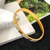 Edição Alta Novo Pulseira Aberta de Gipsofila Cravejada com Diamantes de Duas Fileiras Luxo Leve Temperamento de Alto Padrão Pulseira de Moda Exagerada