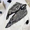 Lenço de Seda Coreano Fácil de Cuidar e Resistente a Amassados, Lenço Decorativo Pequeno para Pescoço com Padrão Paisley Listrado Bolinhas Diamante Fashion Retrô, Lenço de Cabeça, Lenço