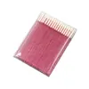 Pincel para Delineador de Ojos Desechable con Mango de Cristal Pelo de Nylon Pluma Sombra Gusano de Seda Delineador de Ojos Ultra Fino Delineador de Labios Herramienta de Belleza