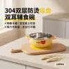 Juego de Vajilla Infantil Bebé Autoalimentación Tazón Antideslizante para Comida de Bebé Vaso de Agua Utensilios de Alimentación Antiescaldado Venta al por Mayor Transfronteriza