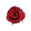 Cabeza de Flor de Rosa Artificial de Terciopelo de 10 cm, Rosa de Terciopelo de Tacto Real, Rosa de Terciopelo para Decoración de Bodas, Flor Artificial