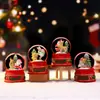 Sombrero de Navidad Nuevo Transfronterizo Hombre Mayor Bola de Cristal Bola de Agua Luminosa Colorida Adorno Mini Lámpara de Ambiente Adorno