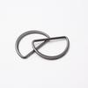 Anillo D de metal ropa equipaje hebilla de ajuste anillo semicircular en forma de D botón de metal aleación de zinc hebilla para cinturón mochila
