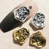Nueva máscara de Medusa accesorios para uñas de aleación calavera oscura retro escudo máscara de la muerte productos para uñas