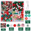 Transfronterizo nuevo cuentas navideñas accesorios diy pulsera color caramelo agujero recto cuentas redondas cuentas para cadena de teléfono móvil