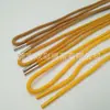 Cordón para Ropa Amarillo Dorado 5-6 mm Algodón Núcleo Sólido Sudadera Gorra con Cuerda para Gorra Pantalones Largos Pantalones de Cobre Cinturón