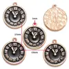 Accesorios para Joyería de Aleación DIY Reloj Despertador Esmaltado Colgante de Reloj Pulsera Llavero Decoración Adorno Colgante W459