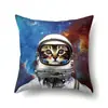 Funda de almohada de poliéster suministro transfronterizo decoración del hogar almohada almohada de coche funda de cojín con estampado de animal lindo gato