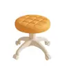 Taburete Pequeño Móvil para el Hogar Aprendizaje para Caminar Taburete con Ruedas Deslizantes para Juntas Taburete Móvil para Cambiar Zapatos en la Sala de Estar Plástico Rueda Universal Baja