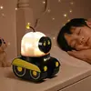 Luz de Noche de Hipopótamo Creativo Transfronteriza de Silicona, Luz Táctil, Decoración de Dormitorio, Protección Ocular, Alimentación de Bebé, Luz de Noche Compañera de Sueño