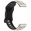 Adecuado para Huawei Gt4/5 Samsung Huawei Garmin Correa de Silicona de Liberación Rápida Bicolor con Estampado de Leopardo Correa de 18/20/22 mm