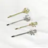 Pin para Flequillo Lateral con Circonitas Estilo Coreano y Japonés, Accesorio para el Cabello Fresco y Dulce, Pasador de Gama Alta y Exquisito