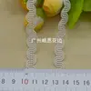 Suministro en Stock de Encaje de Hilo Retorcido de Núcleo Estilo Étnico Dorado y Plateado Curvatura Media de 1 cm Cinta Accesorio para Ropa Infantil Hanfu Hecho a Mano DIY