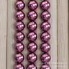 Água Salgada Imitação Mabe K18 Vermelho Vinho Furo Reto Contas Redondas Contas de Vidro Cristal Acessórios para Joias DIY