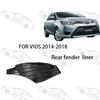 Fender de Lodo Trasero para Vios 08-12 14-18 19-23 Revestimiento del Guardabarros de la Rueda Trasera