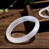 Pulsera de ágata de luna blanca helada de Brasil, lichi helado, moda para mujer, calcedonia, hielo transparente, estilo fresco, suministro en vivo
