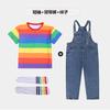 Ropa de Rendimiento Infantil, Ropa para Reuniones Deportivas de Porristas, Ropa de Graduación de Jardín de Infancia, Overoles de Mezclilla, Ropa de Moda Infantil de Moda