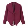 Fabricante de ropa de mujer transfronterizo al por mayor 2026 AliExpress artículo de venta caliente elegante versátil multicolor cuello en V profundo entallado a la cintura blazer