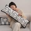 Almofada Longa para Encosto Almofada de Sofá Almofada para Sala de Estar Capa de Almofada Retangular Tatame Almofada de Cintura Almofada para Dormir Almofada