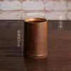 Carrito de Ceremonia del Té Hecho a Mano Porta Té de Mimbre de Ratán Bambú Porta Plumas Soporte de Inserción de Bambú Piezas de Ceremonia del Té Portaservilletas Seis Caballeros