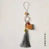 Novo pingente de borla estilo antigo anel de corrida Bodhi sândalo Barbie borboleta pequena acessórios de pingente para bolsa de celular novo estilo chinês