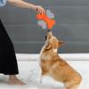Fieltro de combinación de colores creativos hueso boomerang divertido al aire libre para gato perro mascota juguete para mascotas hueso molar palo hueso frisbee