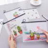 Estuche para lápices bolsa de papelería estuche transparente para papelería portalápices al por mayor caricatura papelería estudiante creativo lindo set de plumas para niños
